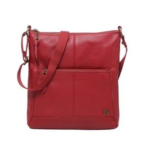 The SAK Red Leather Iris Crossbody Bag